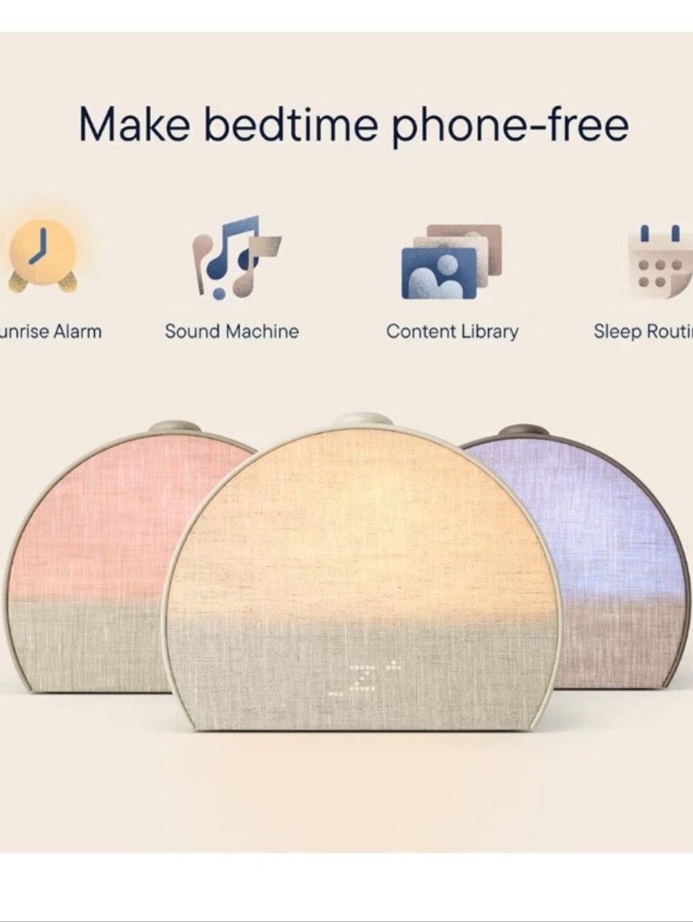 Hatch Restore 2 Sunrise Alarm Clock, Smart Light, Sleep Audio - Picture 7 of 9